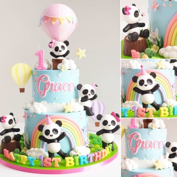 Cute Panda Cake customized cakes shop for birthday cakes