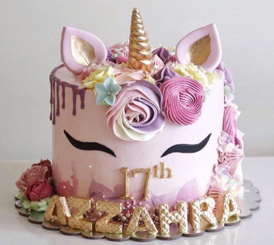 Unicorn cream cake 3 - Customized Cake shop Dubai